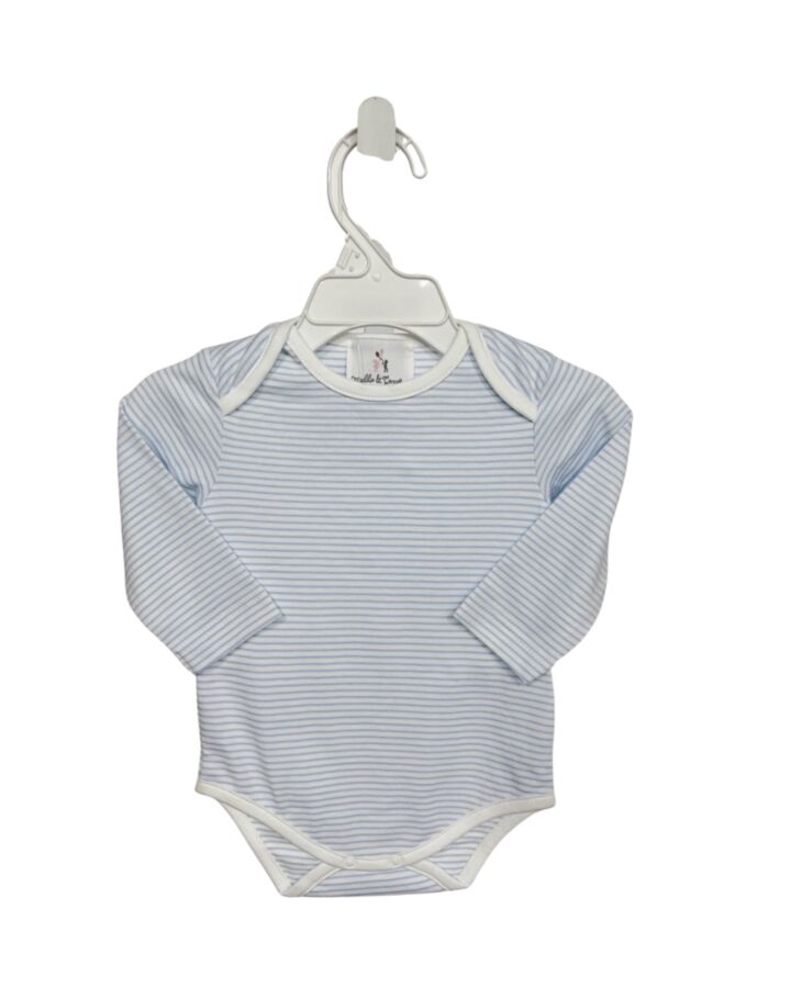 MADDIE & CONNER  BLUE  STRIPED  KNIT LS SHIRT