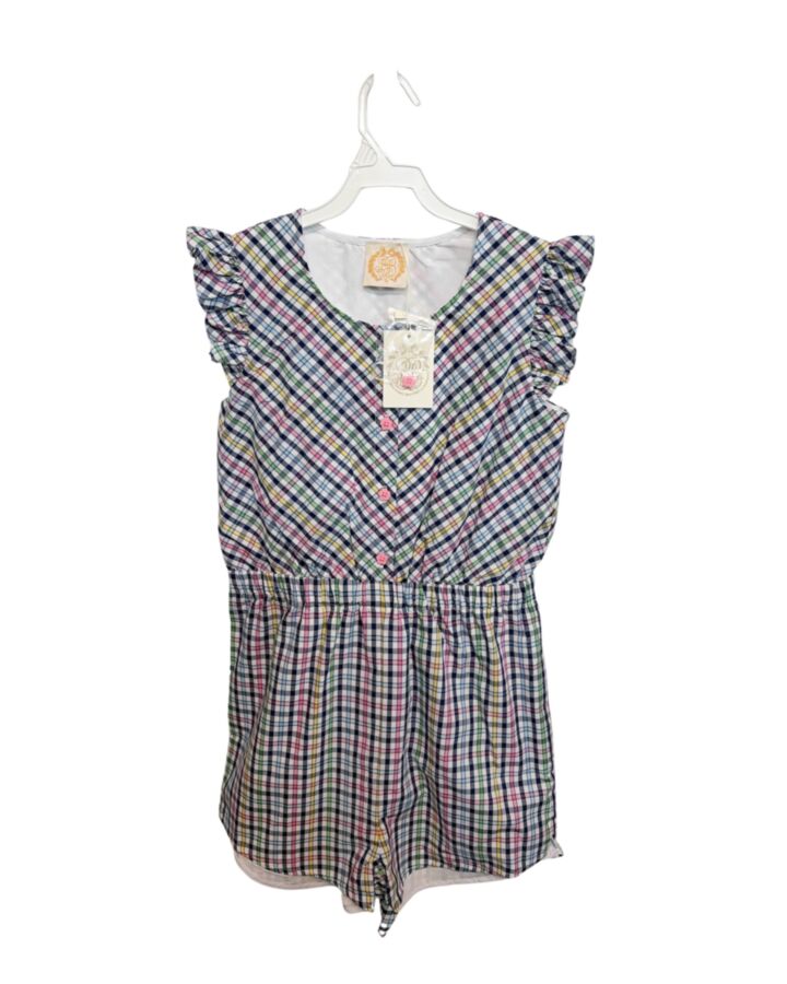 THE BEAUFORT BONNET COMPANY  BLUE  PLAID  ROMPER