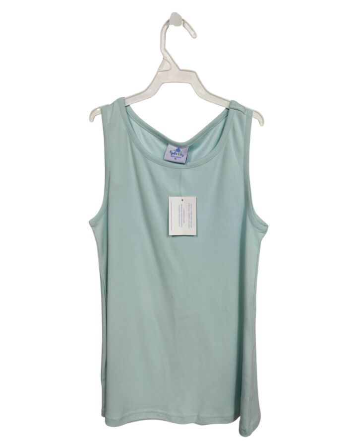 EYELET & IVY  LT BLUE    KNIT TANK