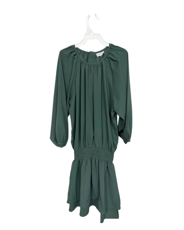 PLEAT.  GREEN    DRESS