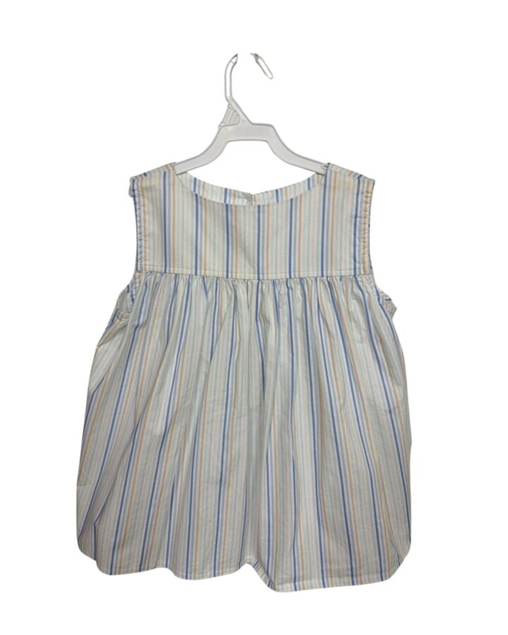 HANNAH KATE  BLUE  STRIPED  SLEEVELESS SHIRT