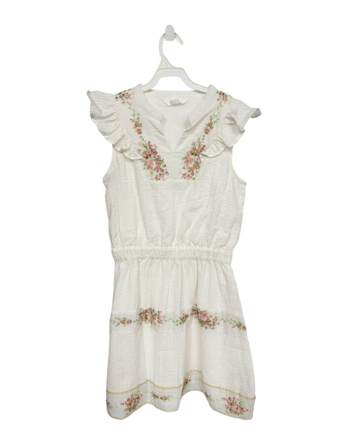 EYELET & IVY  WHITE SEERSUCKER FLORAL  DRESS