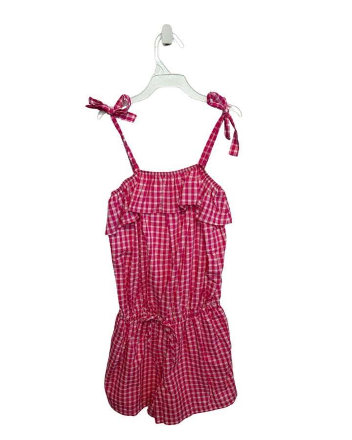BELLA BLISS HOT PINK GINGHAM ROMPER