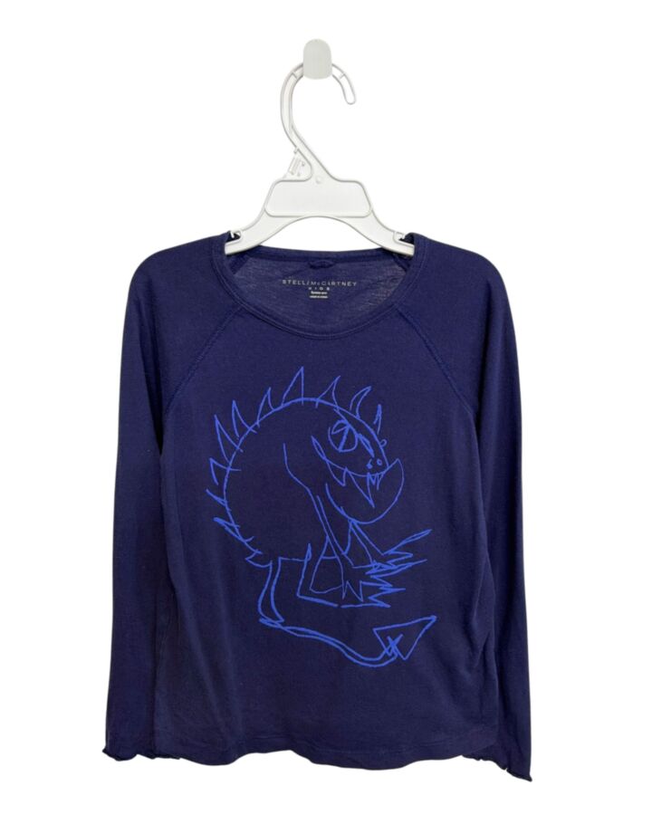 STELLA MCCARTNEY  BLUE   PRINTED DESIGN KNIT LS SHIRT