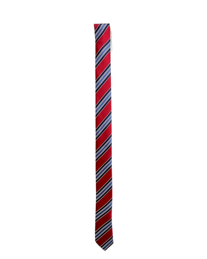 APPAMAN  RED  PLAID  TIE
