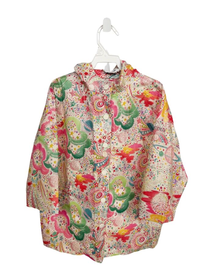 BONPOINT PINK PRINTED DESIGN RAINCOAT