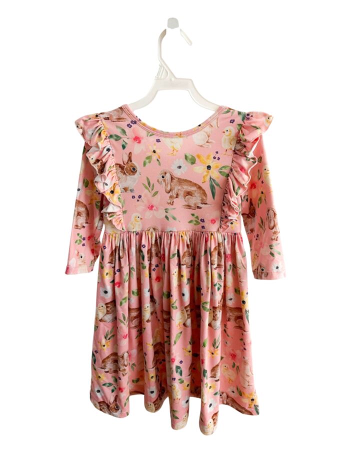 MILA & ROSE  PINK  FLORAL  KNIT DRESS