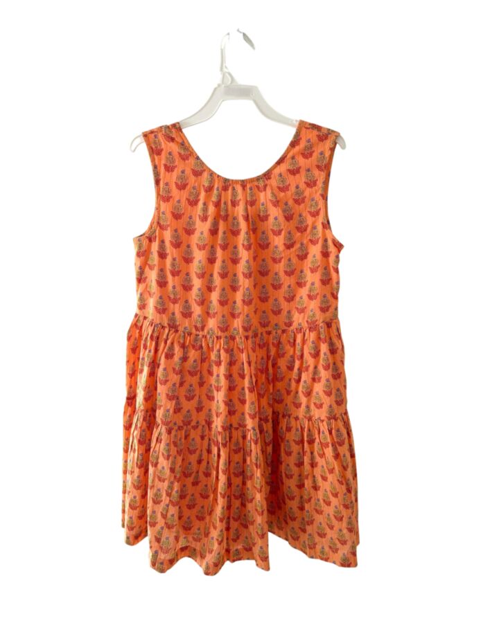 PINK CHICKEN  ORANGE  FLORAL  DRESS