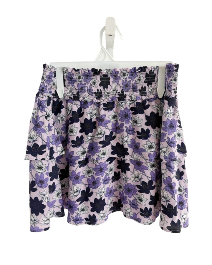 VINEYARD VINES  PURPLE  FLORAL SMOCKED SKIRT
