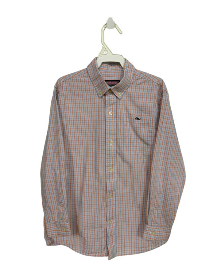 VINEYARD VINES  BLUE  PLAID  DRESS SHIRT