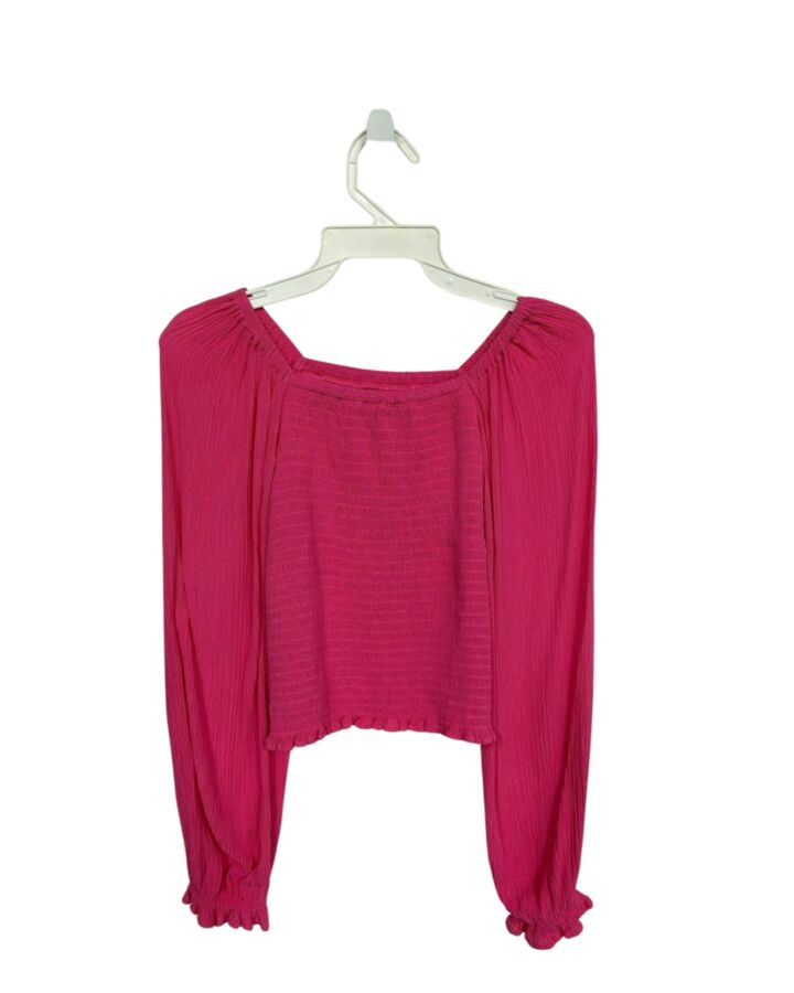 C & V GIRLS  PINK    KNIT LS SHIRT