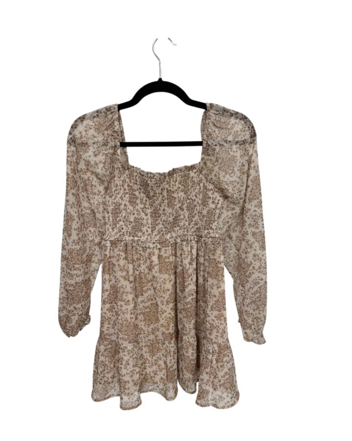 ALTAR'D STATE  BROWN  FLORAL  DRESS