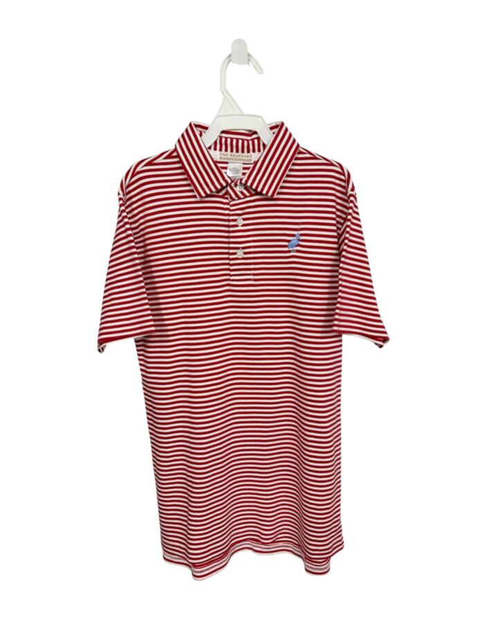 THE BEAUFORT BONNET COMPANY  RED  STRIPED  DRESS SHIRT