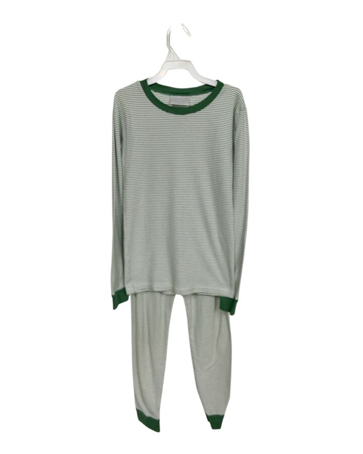 LAKE PAJAMAS  GREEN  STRIPED  LOUNGEWEAR