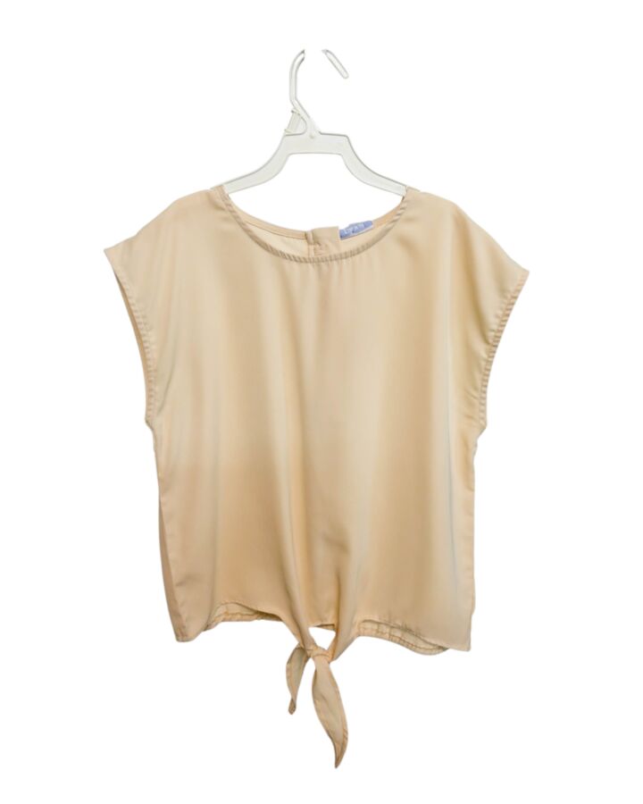 PLEAT.  YELLOW    SLEEVELESS SHIRT