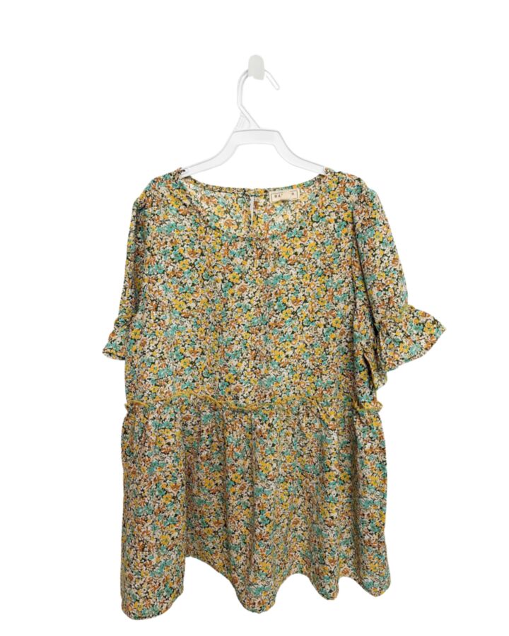 HAYDEN GIRLS  YELLOW  FLORAL  SHIRT-SS