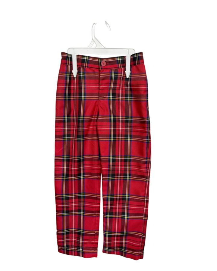 EDGEHILL COLLECTION  RED  PLAID  PANTS
