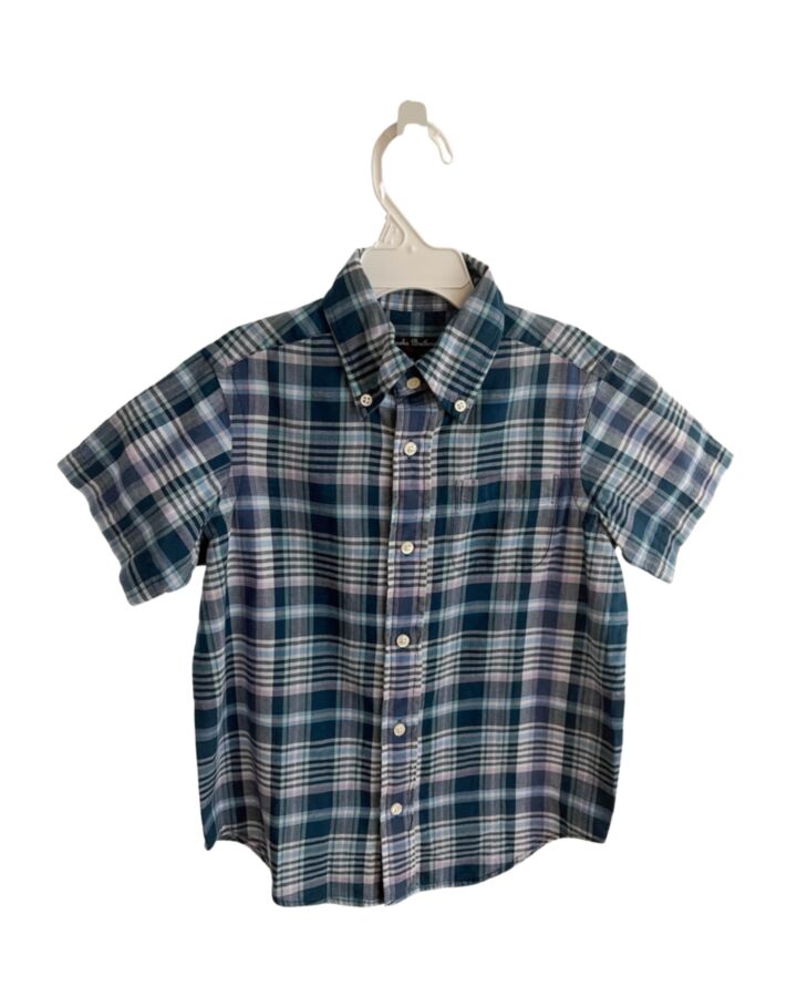 BROOKS BROTHERS  NAVY  PLAID  DRESS SHIRT