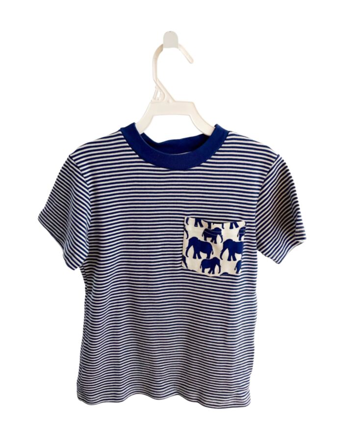 EYELET & IVY  BLUE  STRIPED  KNIT SS SHIRT