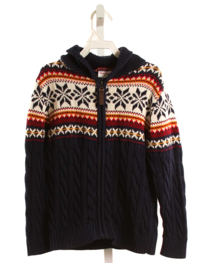 HANNA ANDERSSON  BLUE  EMBROIDERED CARDIGAN