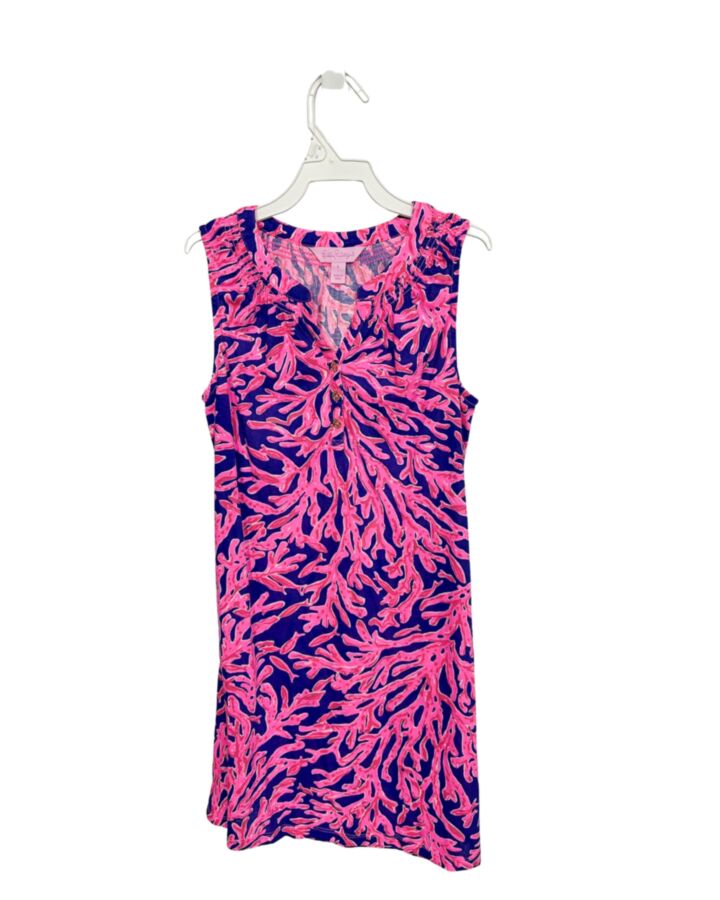 LILLY PULITZER  HOT PINK   PRINTED DESIGN KNIT DRESS