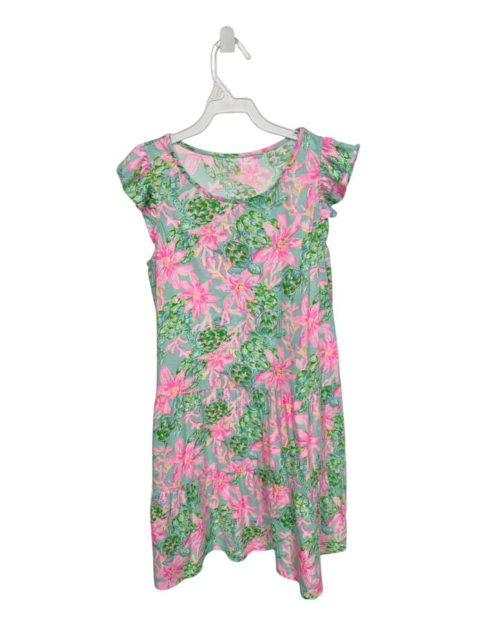 LILLY PULITZER  BLUE  FLORAL  KNIT DRESS