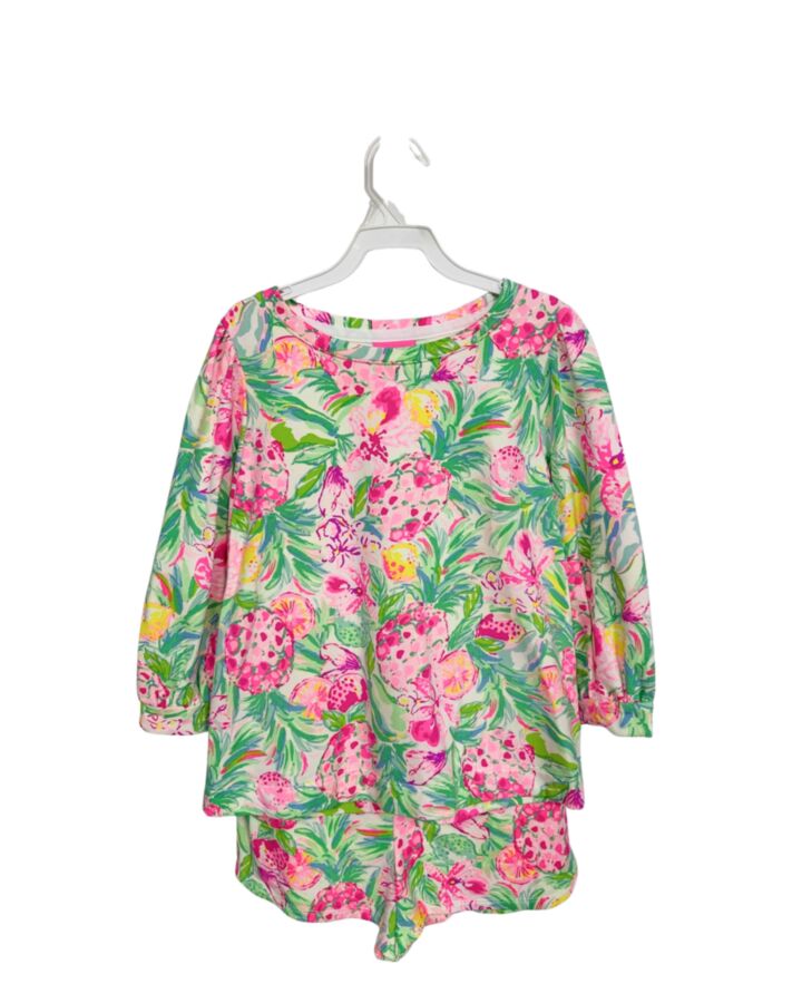 LILLY PULITZER  GREEN  FLORAL PRINTED DESIGN 2-PIECE OUTFIT