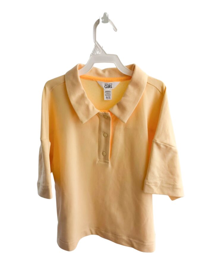 ATHLETA GIRL  YELLOW    KNIT SS SHIRT