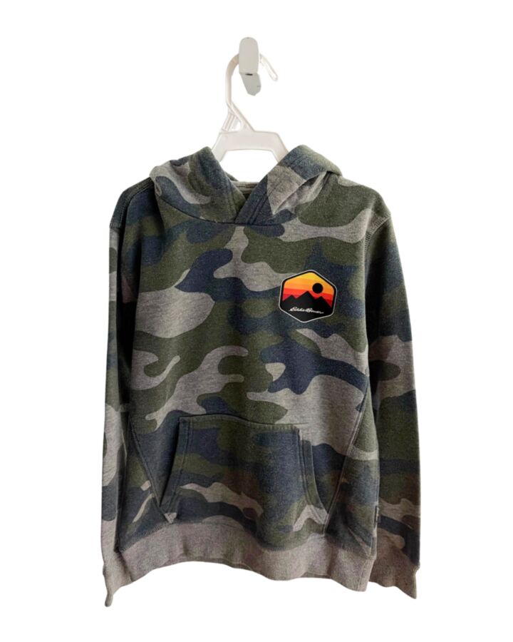 EDDIE BAUER  GREEN   PRINTED DESIGN PULLOVER
