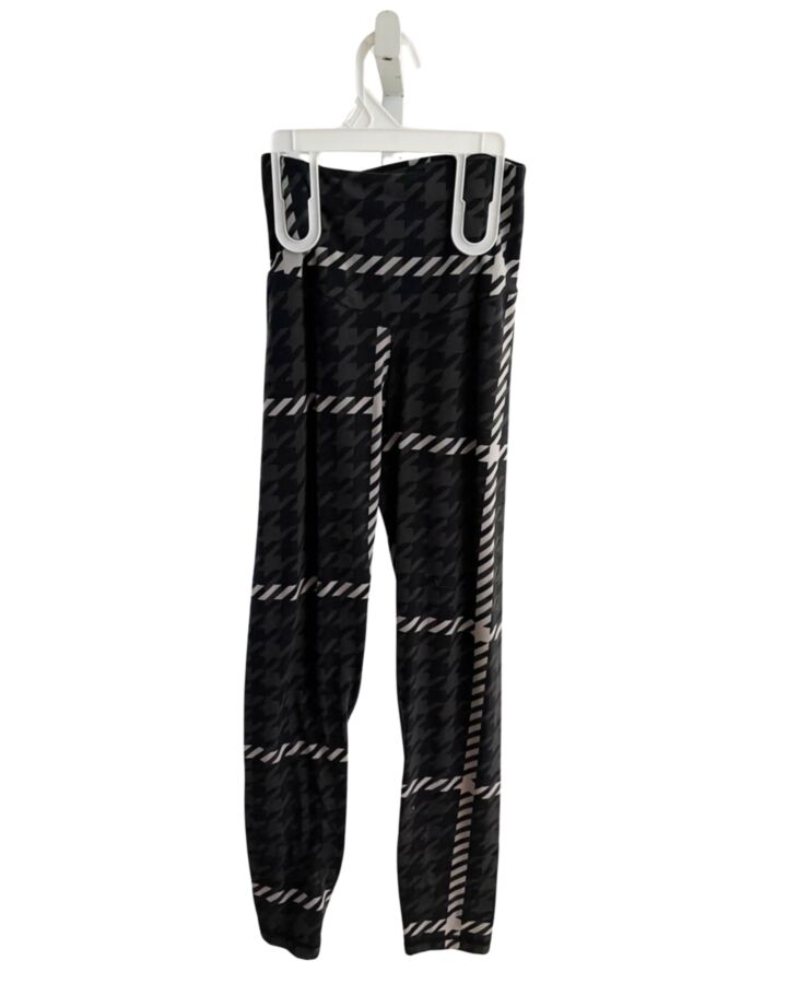 ARIE BLACK PRINTED DESIGN LEGGINGS