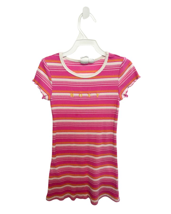 ROXY  PINK  STRIPED  KNIT DRESS