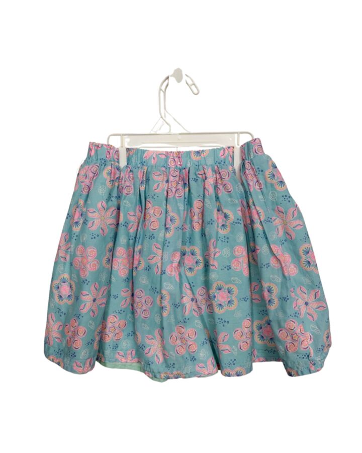 NO TAG  AQUA  FLORAL  SKIRT