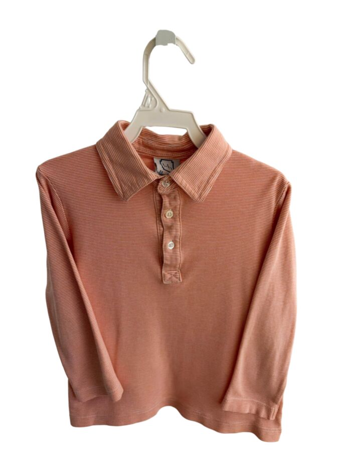 LILA + HAYES  ORANGE  STRIPED  KNIT LS SHIRT