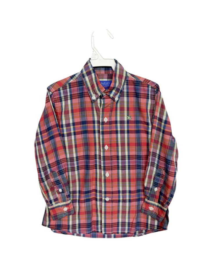 J. BAILEY  RED  PLAID  DRESS SHIRT
