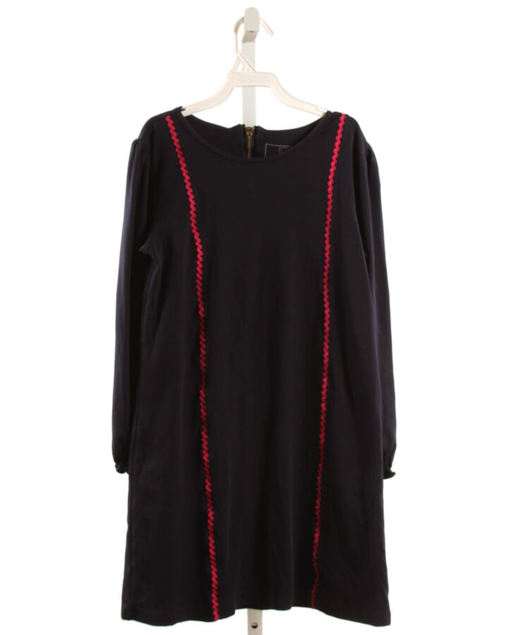 LILA + HAYES  BLUE    KNIT DRESS WITH RIC RAC