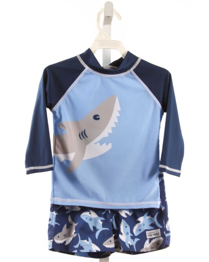 FLAP HAPPY  BLUE  PRINTED DESIGN SWIM SET
