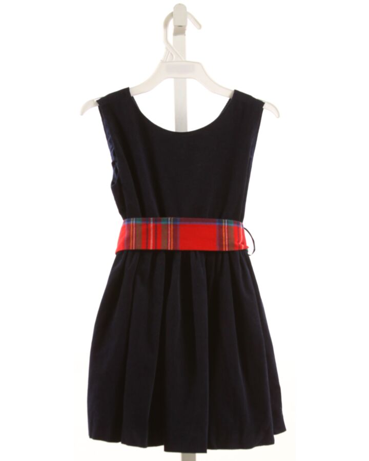 BROWN BOWEN  BLUE CORDUROY   PARTY DRESS