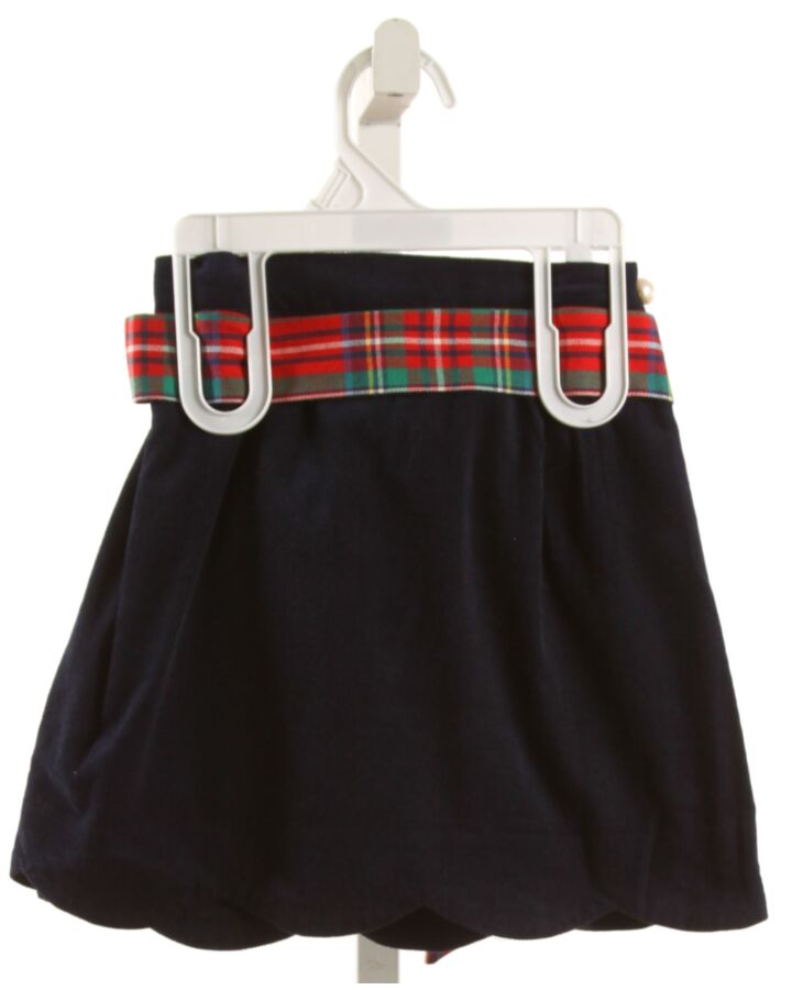 BROWN BOWEN  BLUE CORDUROY  SKIRT