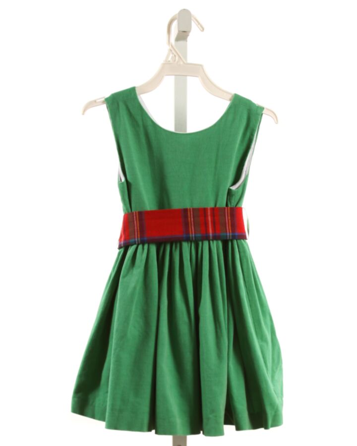 BROWN BOWEN  GREEN CORDUROY  PARTY DRESS