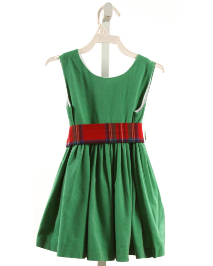 BROWN BOWEN  GREEN CORDUROY  PARTY DRESS