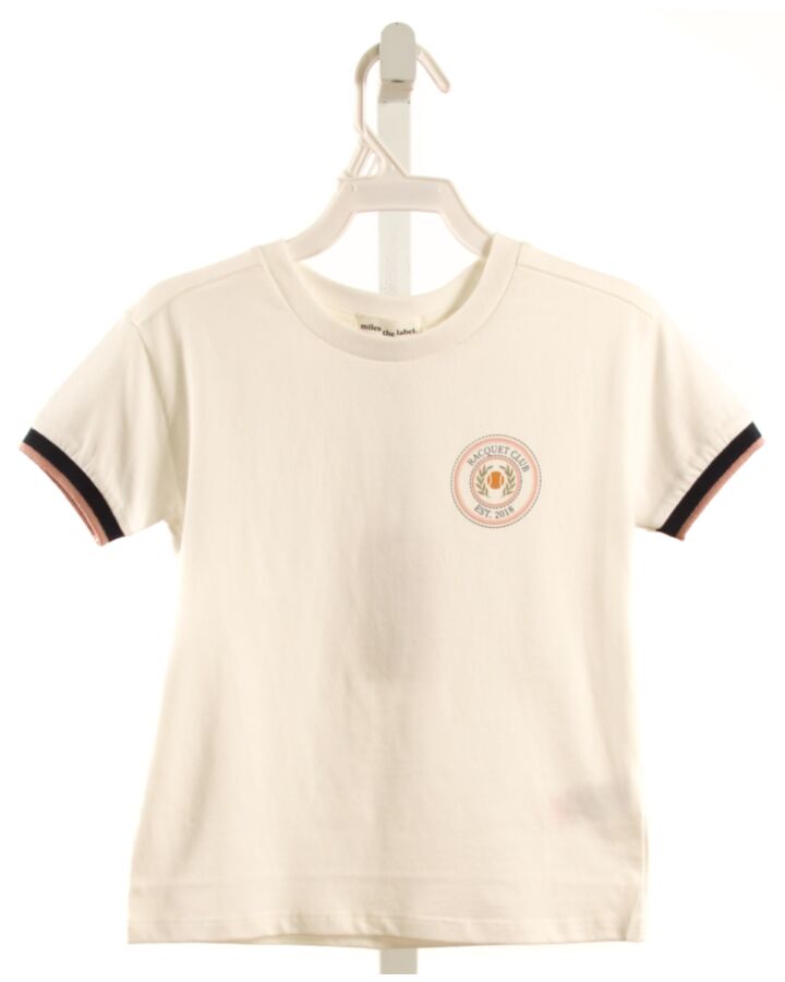 MILES THE LABEL  WHITE  KNIT SS SHIRT