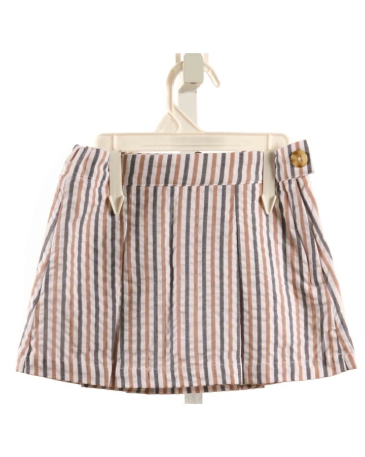 MILES THE LABEL  BLUE SEERSUCKER STRIPED  SKORT