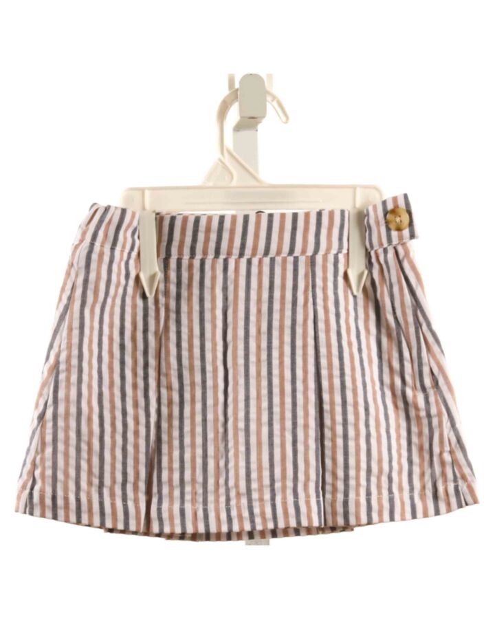 MILES THE LABEL  BLUE SEERSUCKER STRIPED  SKORT