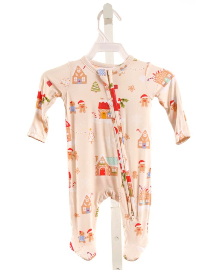 ANGEL DEAR  KHAKI KNIT  PRINTED DESIGN LAYETTE