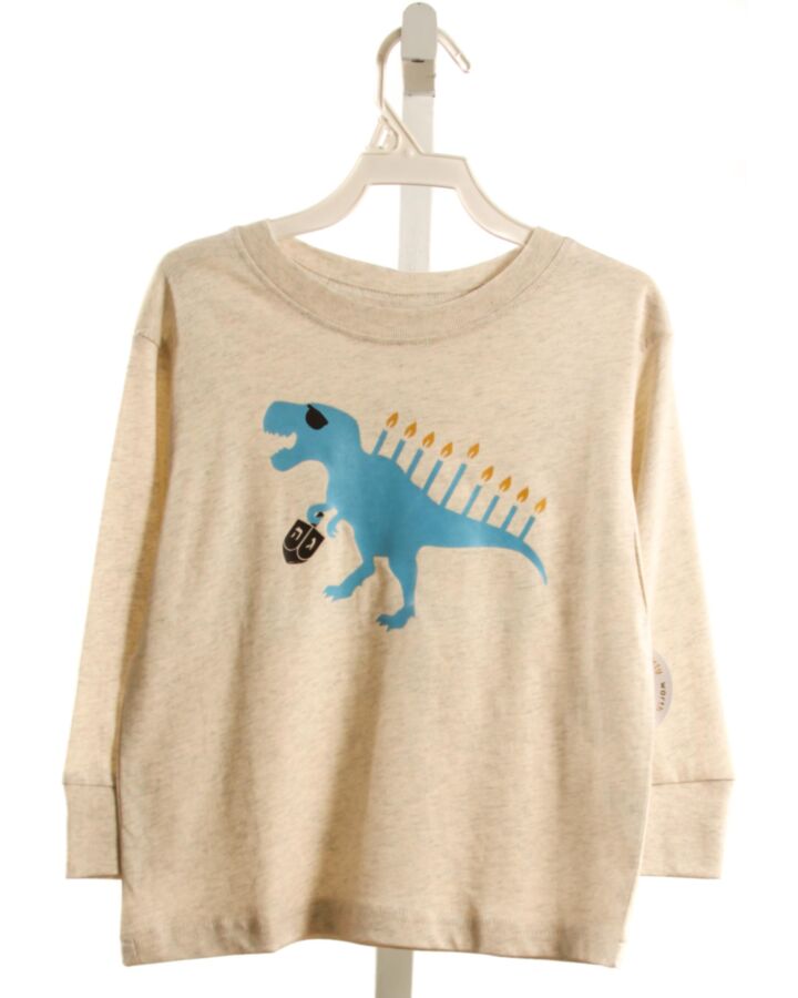 SWEET WINK  IVORY  PRINTED DESIGN KNIT LS SHIRT