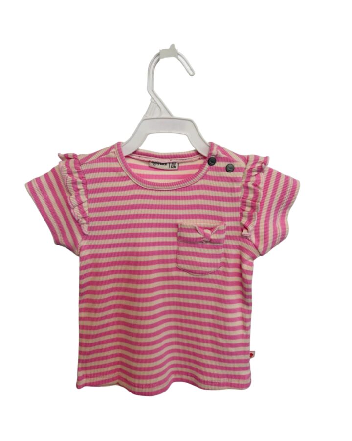 BABYFACE  PINK  STRIPED  KNIT SS SHIRT