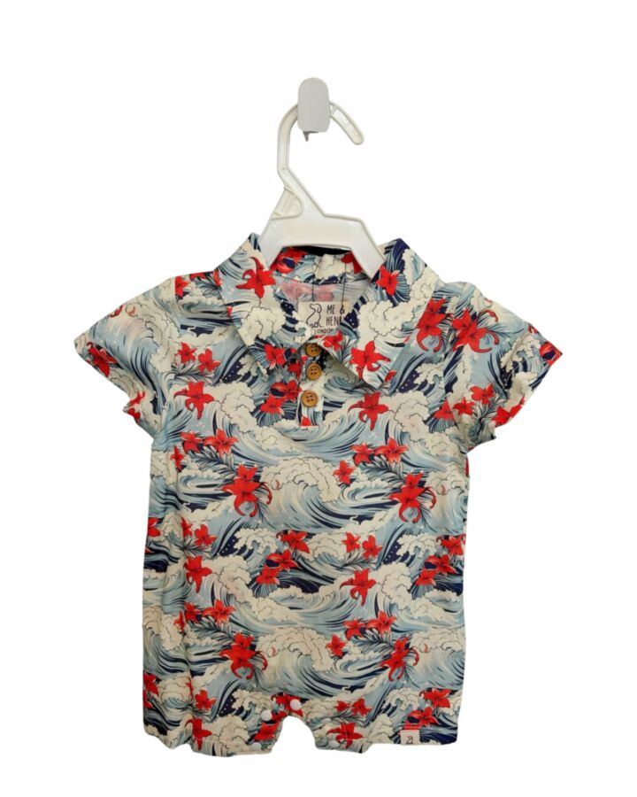 ME + HENRY  BLUE   PRINTED DESIGN SHORTALL