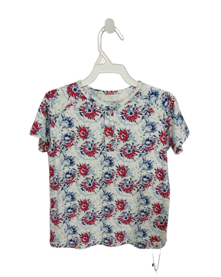 SWEET BAMBOO  BLUE   PRINTED DESIGN KNIT SS SHIRT