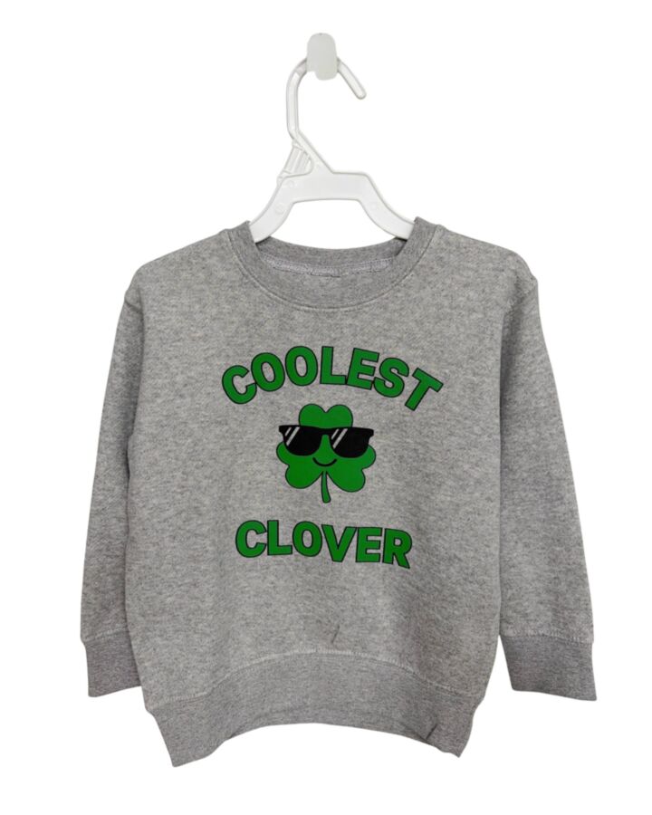 SWEET WINK  GRAY   PRINTED DESIGN PULLOVER