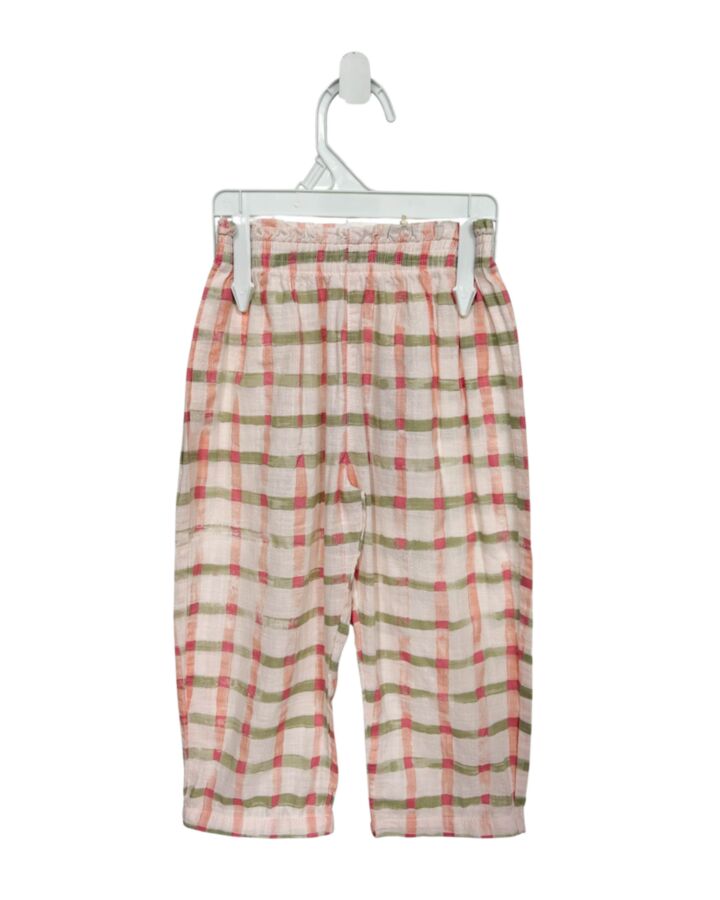 PLAY UP  PINK  PLAID  PANTS